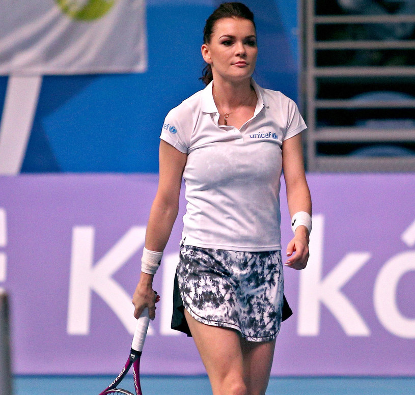 Agnieszka Radwańska w koszulce polo, która będzie hitem lata /Damian Klamka /East News