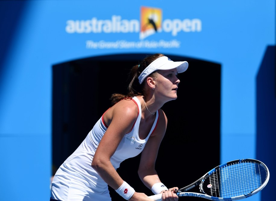 Agnieszka Radwańska w Melbourne /LUKAS COCH /PAP/EPA