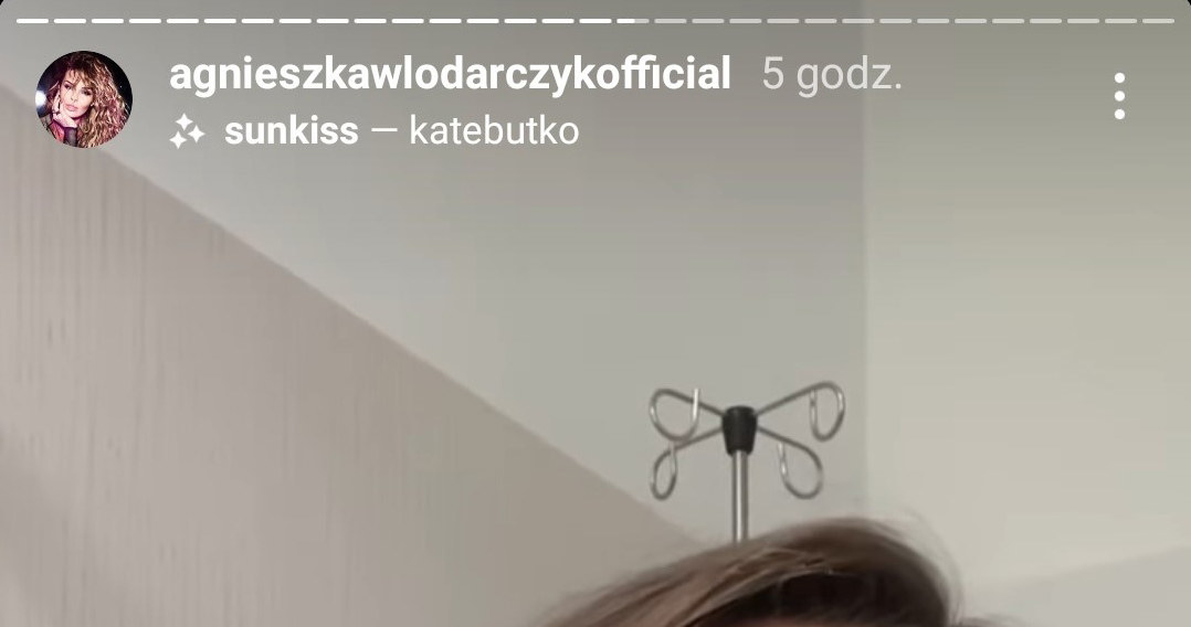 Agnieszka Włodarczyk w szpitalu, fot. agnieszkawlodarczyk /Instagram