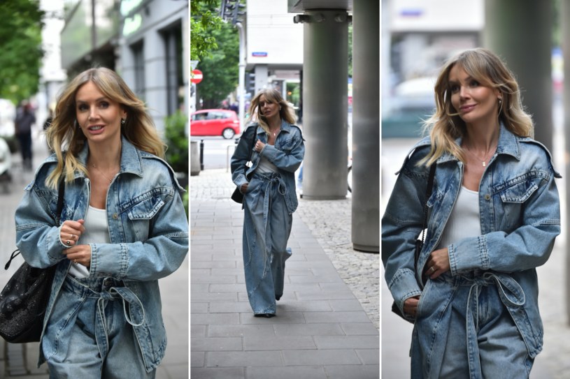 Agnieszka Woźniak-Starak stawia na jeans /Artur Zawadzki/Reporter/ TRICOLORS /East News