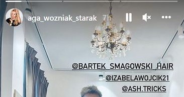 Agnieszka Woźniak-Starak u fryzjera /Instagram