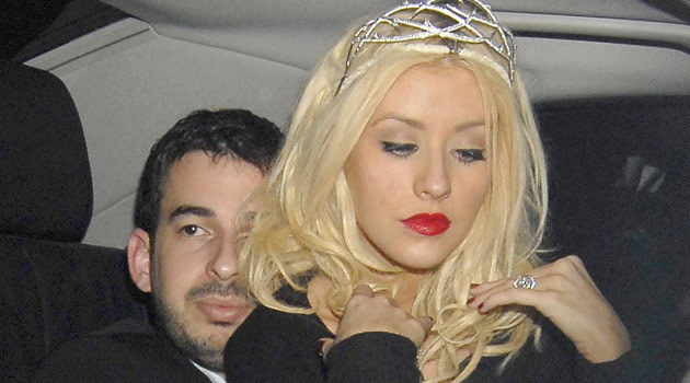 Aguilera z mężem, fot. Nat Travers &nbsp; /Getty Images/Flash Press Media