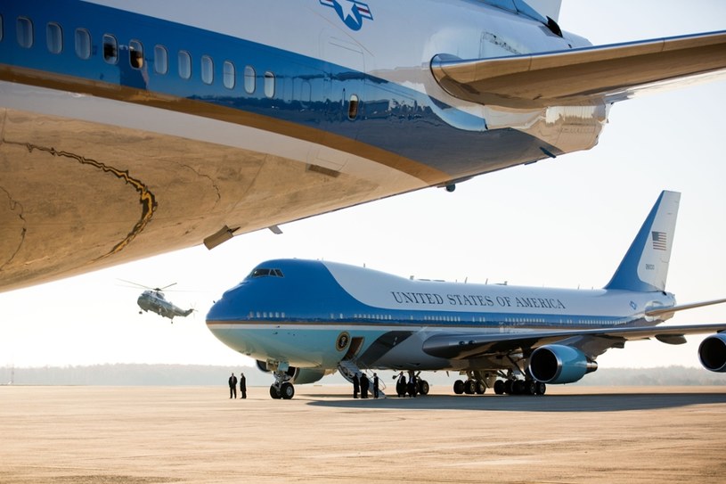 Air Force One w bazie wojskowej Andrews /Rex Features /East News
