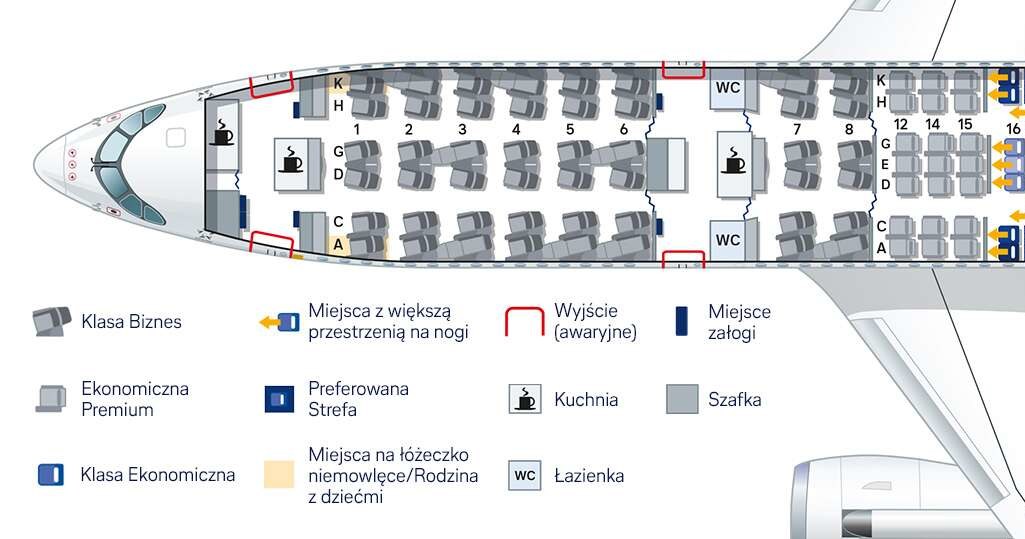 Airbus A350 wnętrze. Na zdjęciu wnętrze modelu A350-900 niemieckiej linii Lufthansa. /LUFTHANSA /materiał zewnętrzny