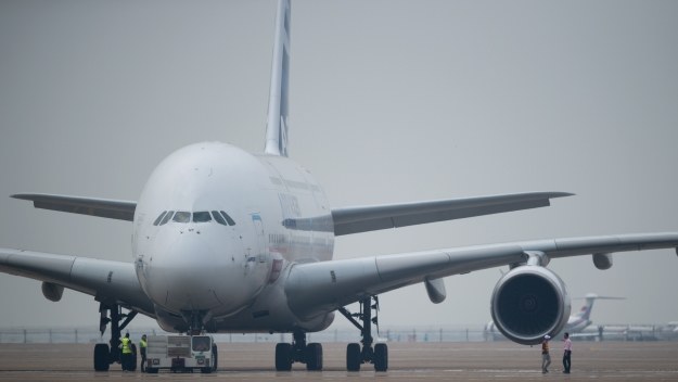 Airbus A380 na Airshow China 2014 /AFP