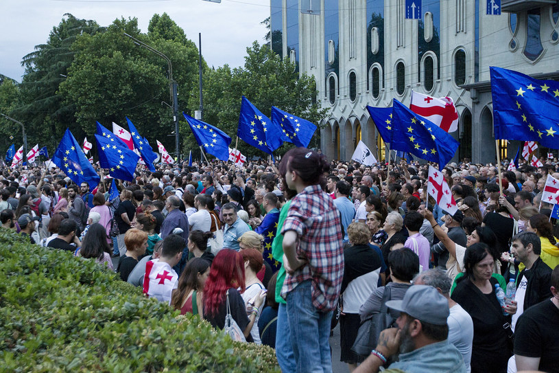 Akcesja Gruzji do UE odłożona. Protestujący wyszli na ulice