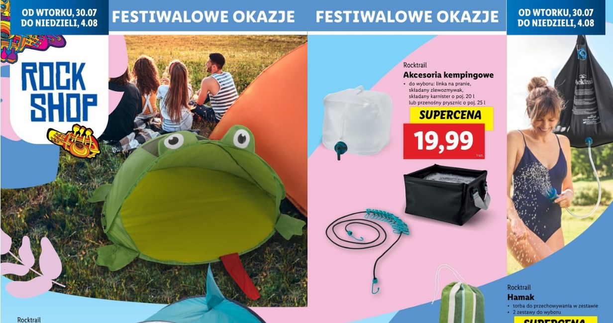 Akcesoria kempingowe Rockowej Wyspy Lidla /Lidl /INTERIA.PL