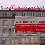 Akcja aktywistów Greenpeace w Warszawie