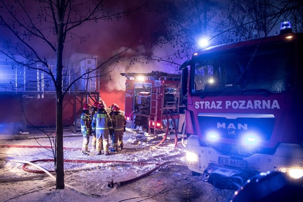 Akcja gaśnicza pożaru w archiwum urzędu miasta, 7.02.2021 /	Łukasz Gągulski /PAP