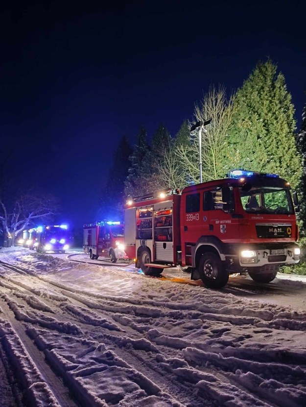 Akcja gaśnicza w Bestwinie /OSP Bestwina /