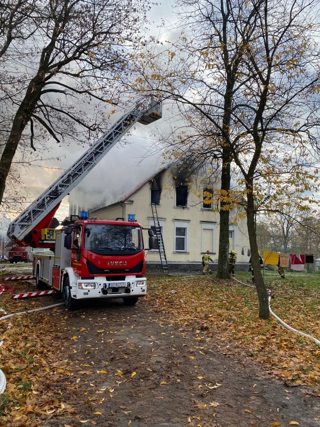 Akcja gaśnicza w Cygusach na Pomorzu /PSP Sztum /