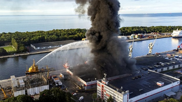 Akcja gaśnicza w Porcie Gdańsk /Piotr Hukało /East News