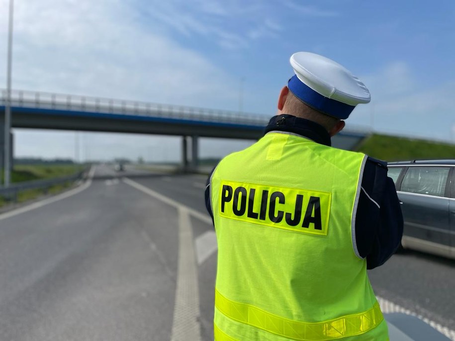 Akcja na drodze krajowej 46 /Policja