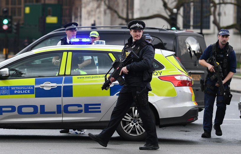 Akcja policji tuż po ataku w Londynie /PAP/EPA