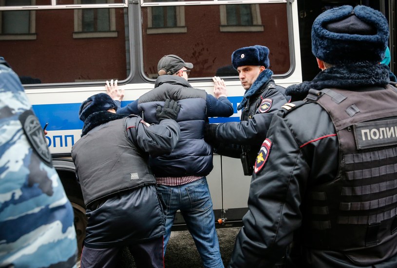 Akcja policji w Moskwie /AFP