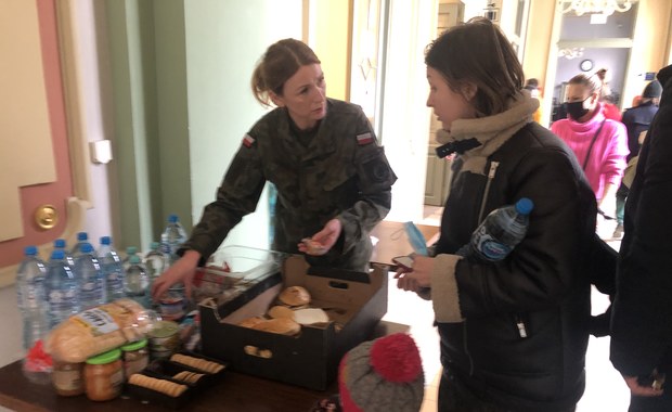 Akcja pomocy dla Ukraińców na rzeszowskim dworcu 