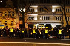Akcja poparcia dla protestujących na Majdanie