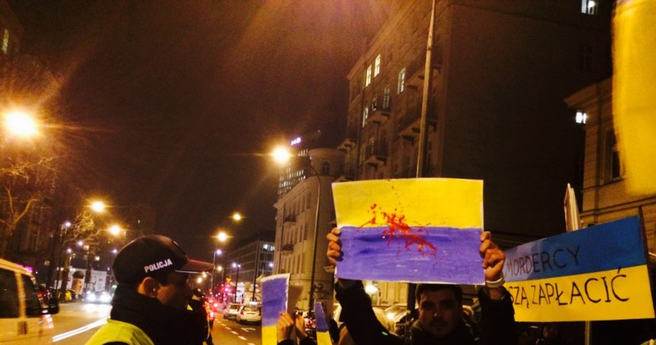 Akcja poparcia dla protestujących na Majdanie