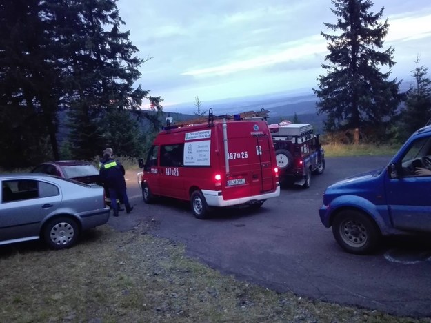 Akcja poszukiwawcza w rejonie Gór Izerskich /foto. Policja Lwówek Śląski/Facebook /