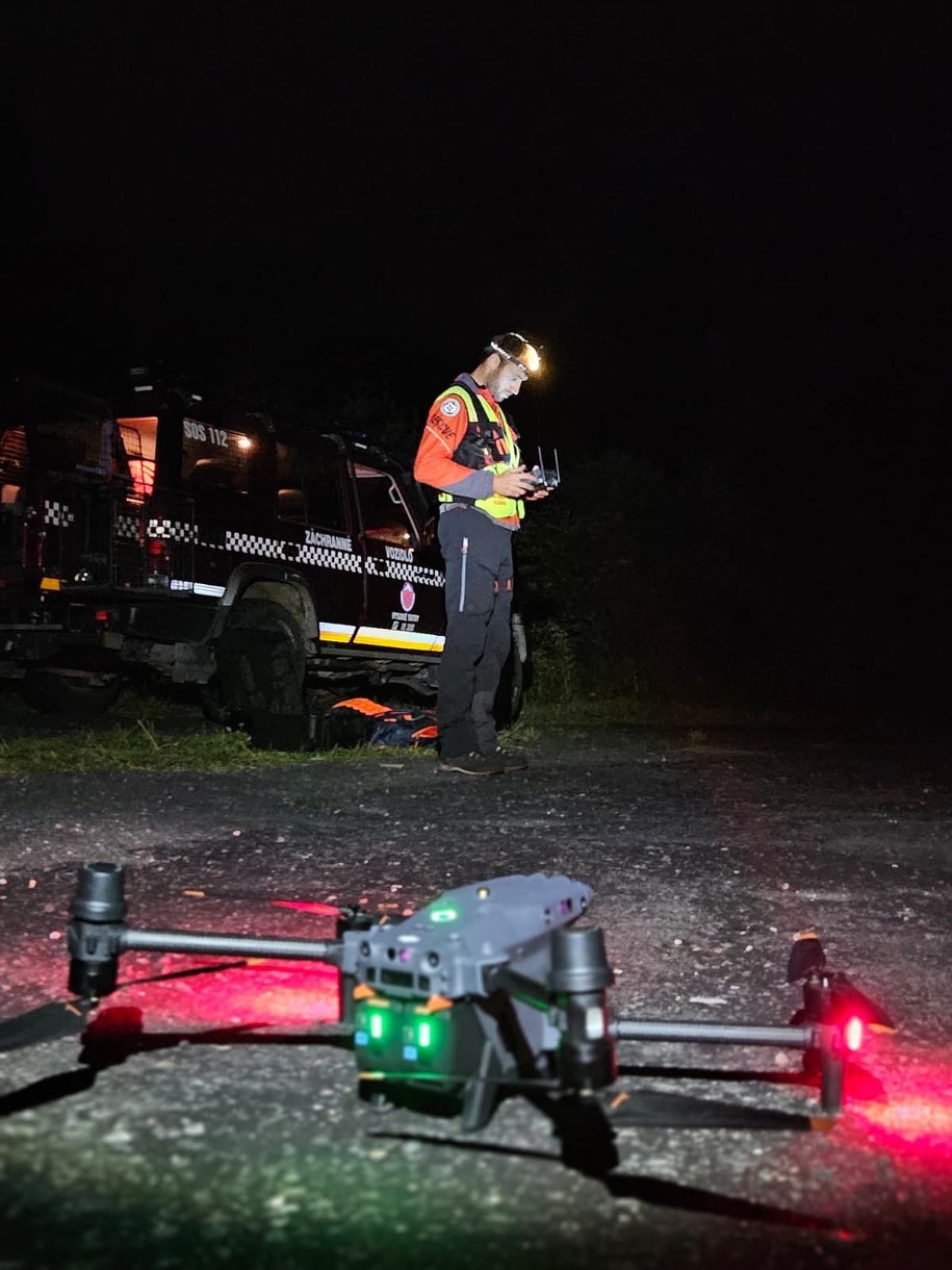 Akcja poszukiwawcza w Tatrach w nocy z piątku na sobotę. /hzs.sk /