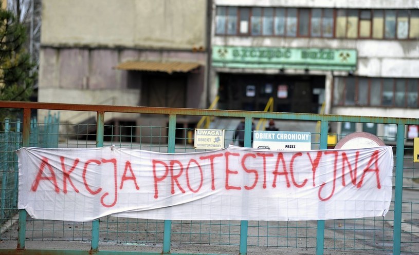 Akcja protestacyjno-strajkowa w śląskich kopalniach /Łukasz Kalinowski /East News
