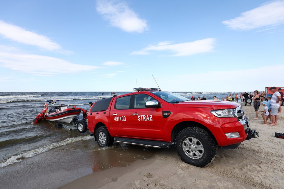 Akcja ratownicza w Jantarze /Jan Dzban /PAP