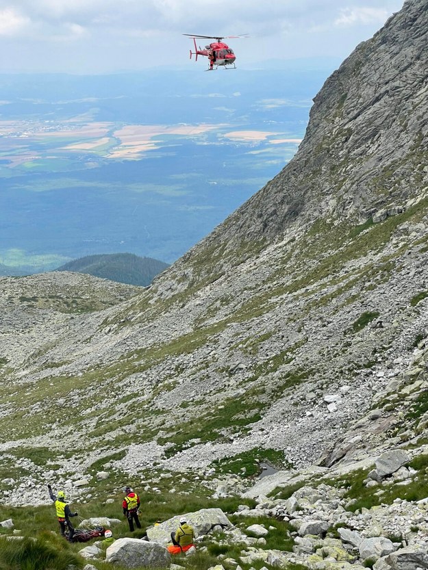 Akcja ratownicza w Tatrach / Horska Zachranna Sluzba /