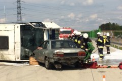 Akcja ratunkowa na A1. Spokojnie, to tylko ćwiczenia