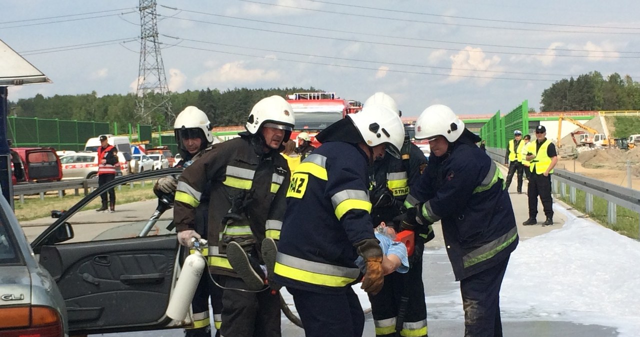 Akcja ratunkowa na A1. Spokojnie, to tylko ćwiczenia