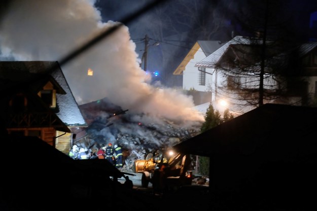 Akcja ratunkowa po eksplozji w Szczyrku /Hanna Bardo /PAP