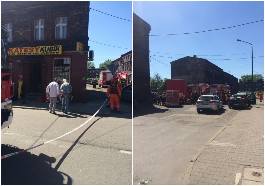 Akcja ratunkowa po katastrofie budowlanej w Świętochłowicach /Marcin Buczek /RMF FM