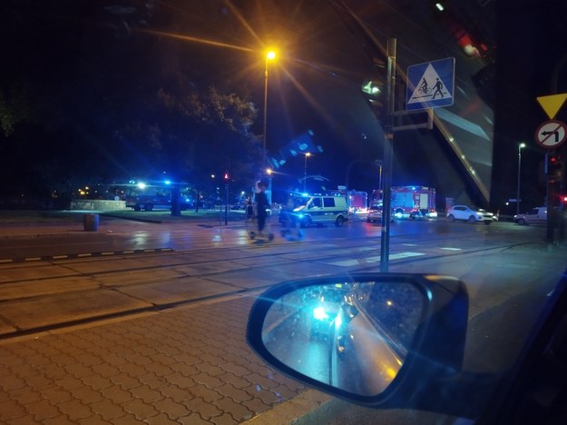 Akcja służb po wypadku w Krakowie /Gorąca Linia RMF FM