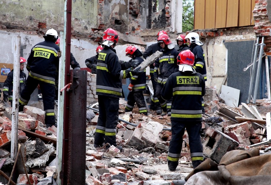 Akcja strażaków w Bytomiu /Andrzej Grygiel /PAP