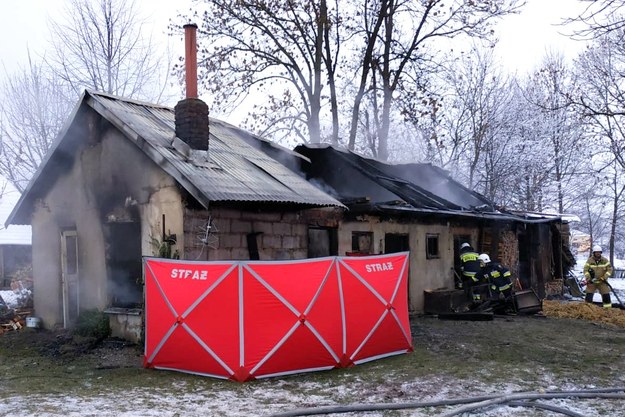 Akcja strażaków w Dachnowie /KP PSP w Lubaczowie /