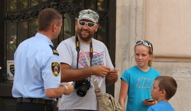 Akcja straży miejskiej w Krakowie