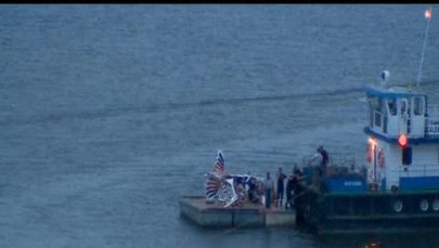 Akcja wydobywania wraku samolotu akrobatycznego z Wisły