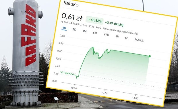 Akcje upadającej spółki wystrzeliły po słowach Tuska 