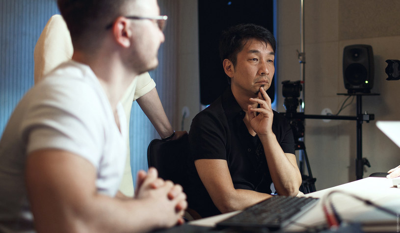 Akira Yamaoka w studio nagraniowym /materiały prasowe