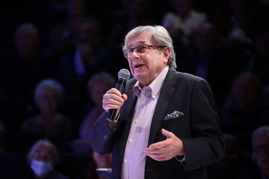 Aktor Janusz Gajos podczas uroczystość wręczenia mu honorowej nagrody "Kowadła" w Teatrze STU w Krakowie //Łukasz Gągulski /PAP