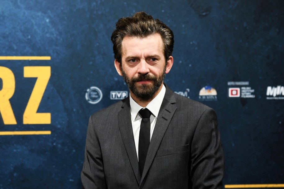 Aktor Piotr Głowacki podczas przedpremierowego pokazu filmu „Mistrz” w Muzeum II Wojny Światowej w Gdańsku / 	Adam Warżawa    /PAP