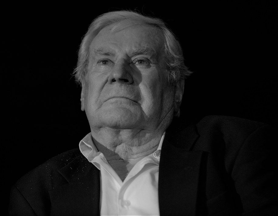 Aktor Wiesław Gołas, podczas spotkania z okazji wydania książki pt. "Gołas" /Jakub Kaminski /PAP