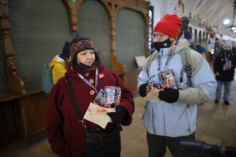 Aktorka Anna Dymna podczas 30. finału Wielkiej Orkiestry Świątecznej Pomocy w Krakowie /	Łukasz Gągulski /PAP