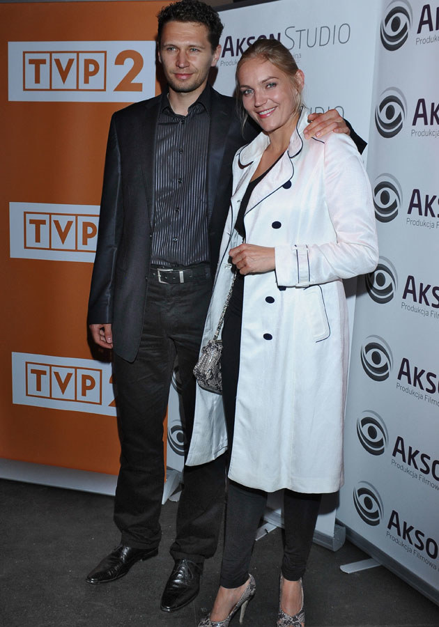 Aktorka z mężem Michałem Chorosińskim /Andras Szilagyi /MWMedia