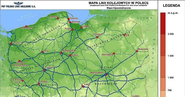 Aktualny stan sieci kolejowej w Polsce (fot. PKP PLK) /wnp.pl - portal gospodarczy