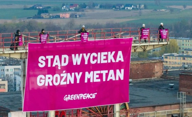Aktywiści Greenpeace wtargnęli na teren kopalni Szczygłowice. Akcja służb 