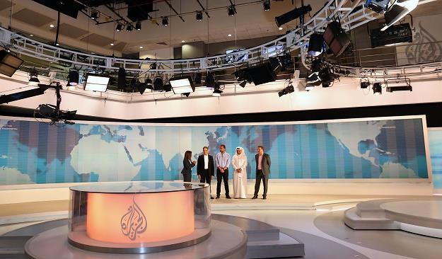 Al Jazeera, studio w Dausze /AFP