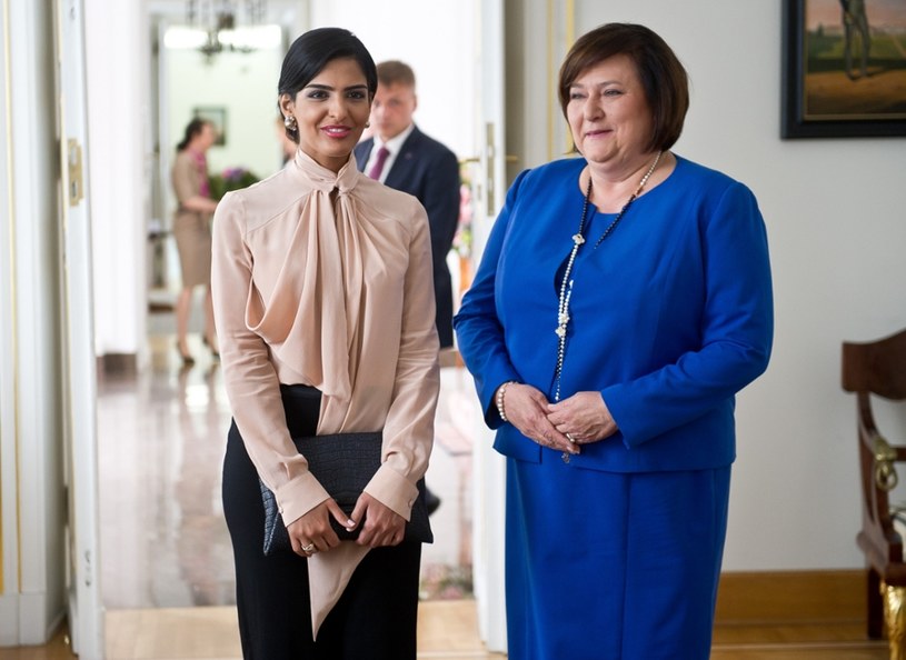 Al-Taweel gościła w pałacu prezydenckim u Anny Komorowskiej w 2013 roku /Bartosz Krupa /East News