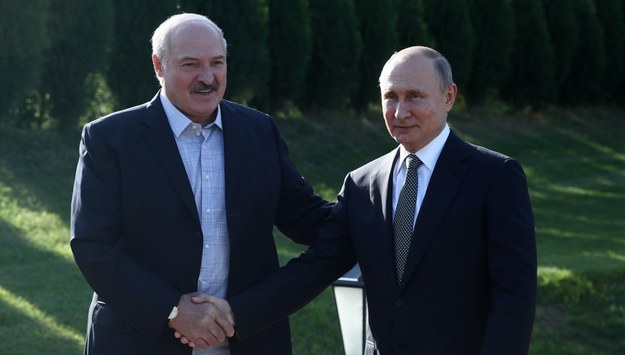 Alaksandr Łukaszenka i Władimir Putin / Sergei Bobylev/TASS /PAP/EPA