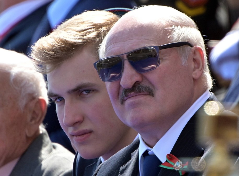 Alaksandr Łukaszenko z synem w 2020 roku. /	SERGEY GUNEEV / HOST PHOTO AGENCY POOL /PAP