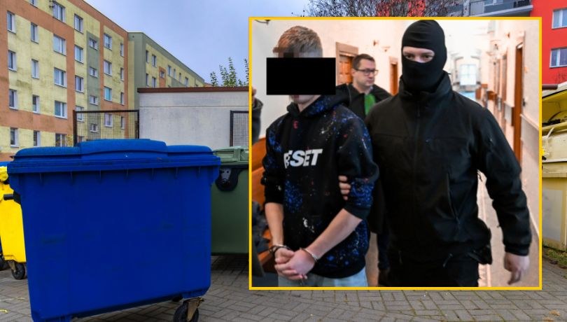 Alan G. doprowadzany do Sądu Rejonowego w Słupsku. /Piotr Kowala /PAP